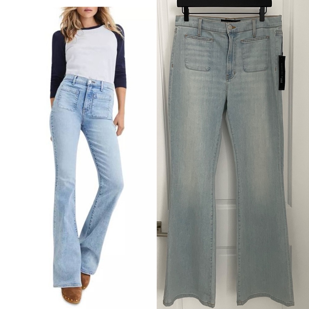 Veronica Beard Light Wash Flare Jeans